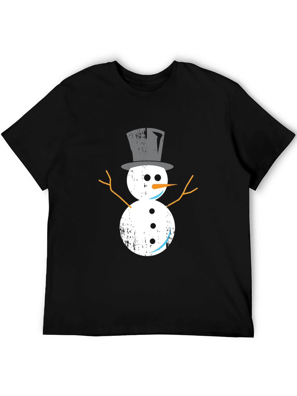 Festive Snowman Graphic Tee - Holiday Style
