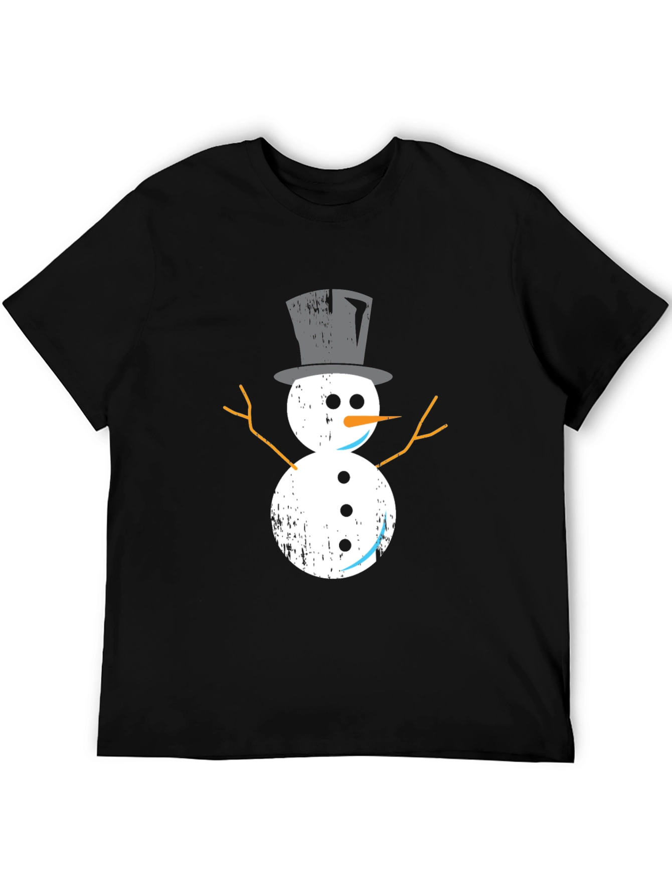 Festive Snowman Graphic Tee - Holiday Style