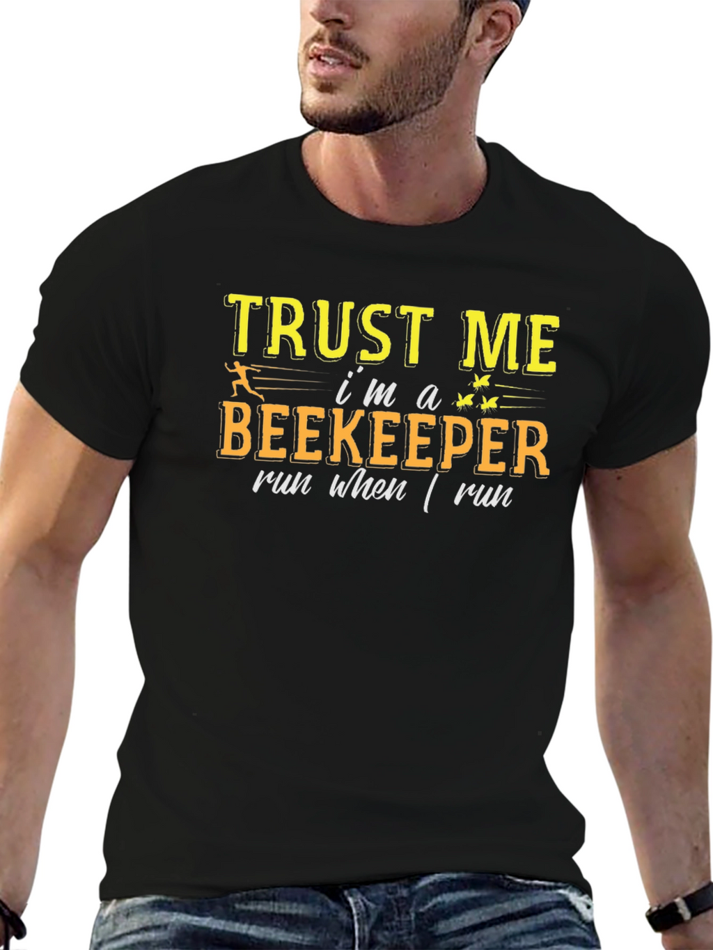 Trust Me Im a Beekeeper Black T-Shirt