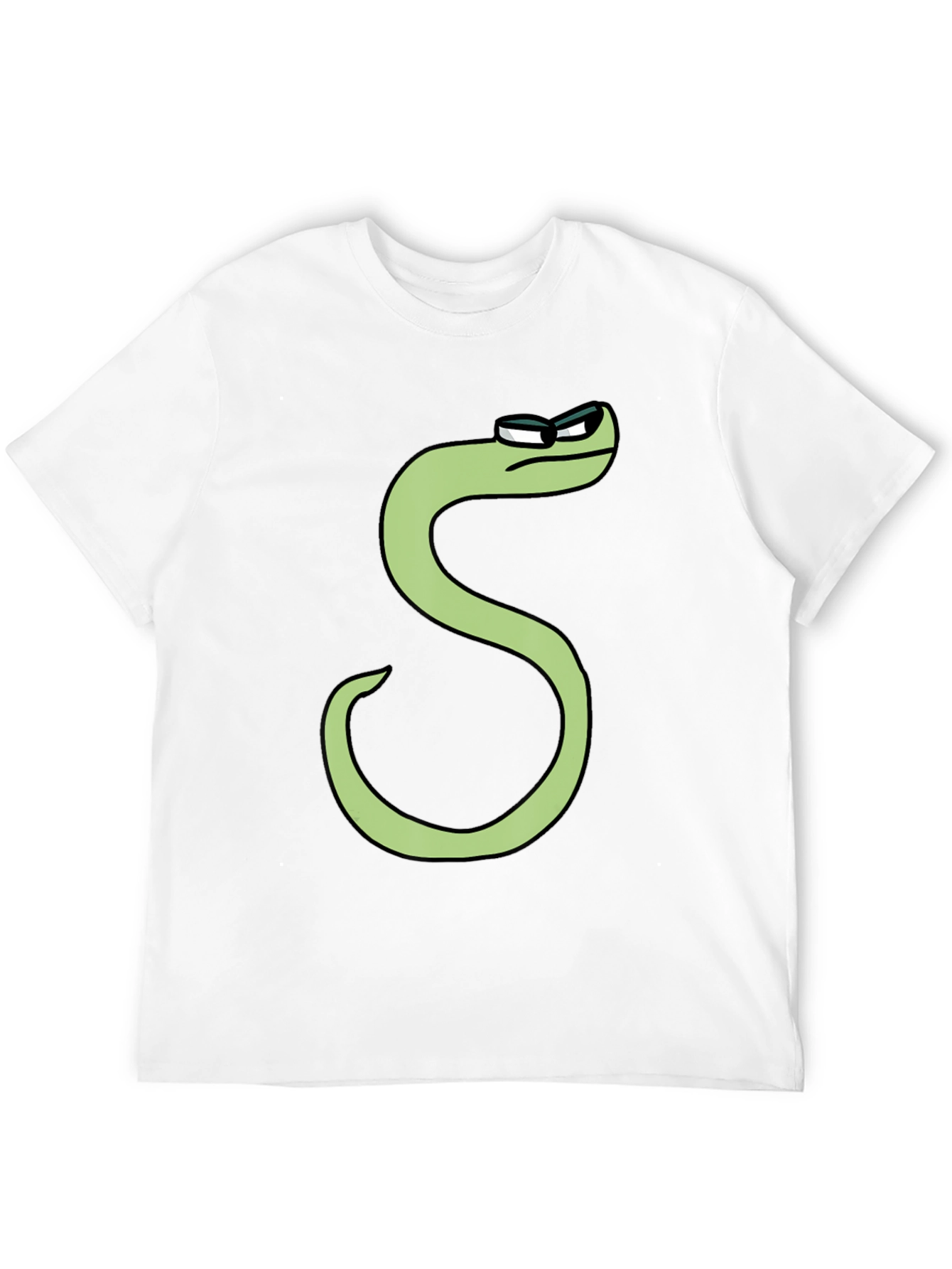 Cool S Character T-Shirt - Black Cotton Tee