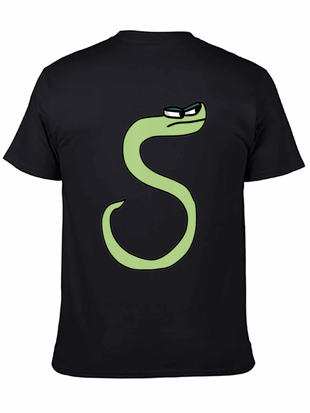 Cool S Character T-Shirt - Black Cotton Tee