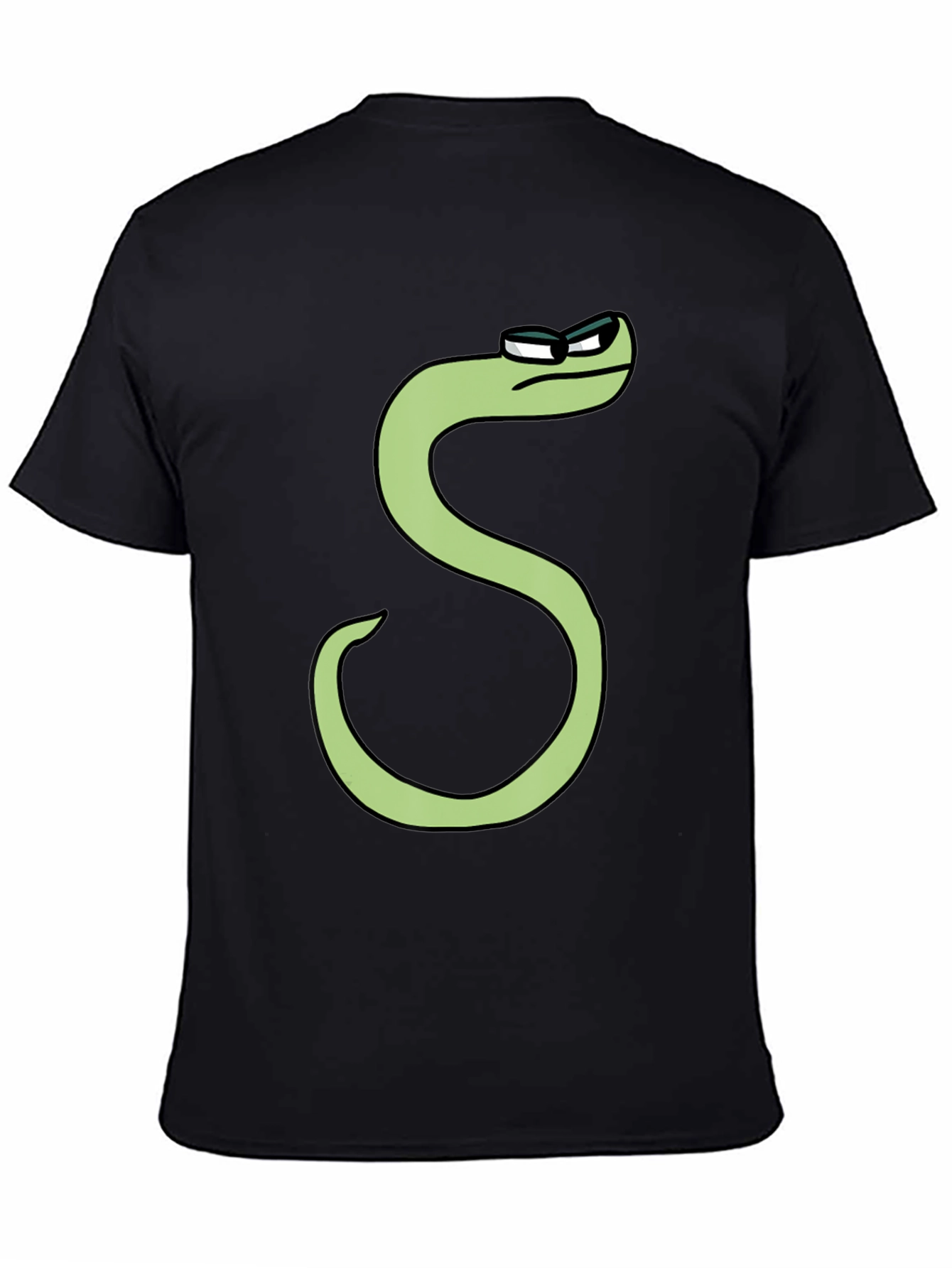 Cool S Character T-Shirt - Black Cotton Tee