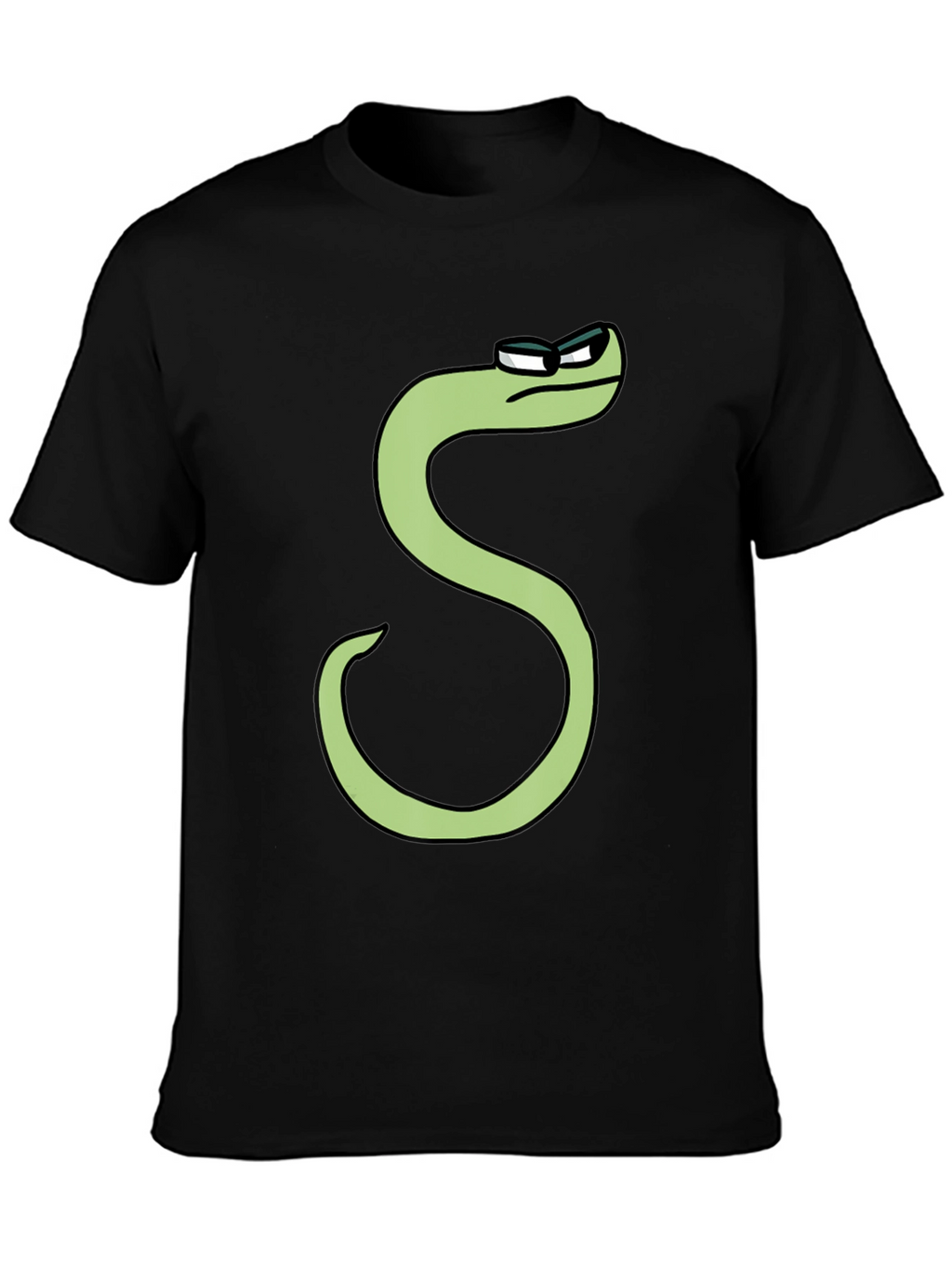 Cool S Character T-Shirt - Black Cotton Tee