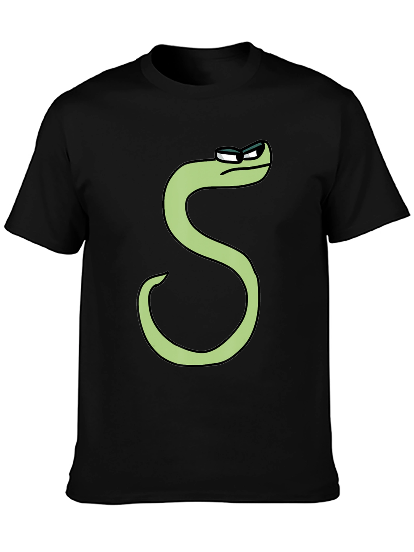 Cool S Character T-Shirt - Black Cotton Tee