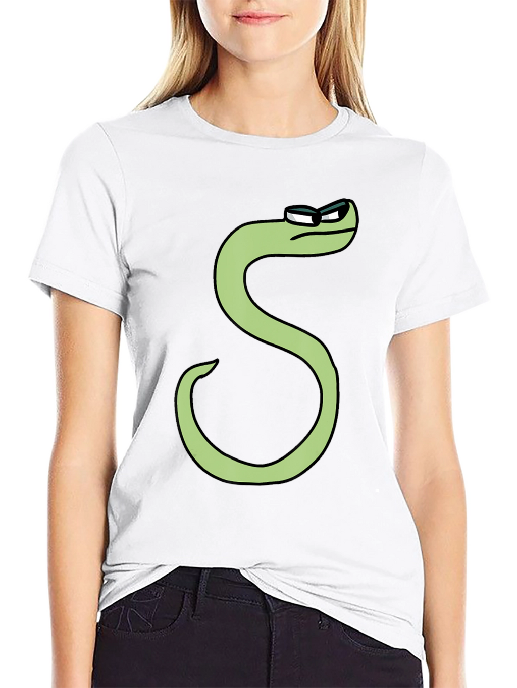 Cool S Character T-Shirt - Black Cotton Tee