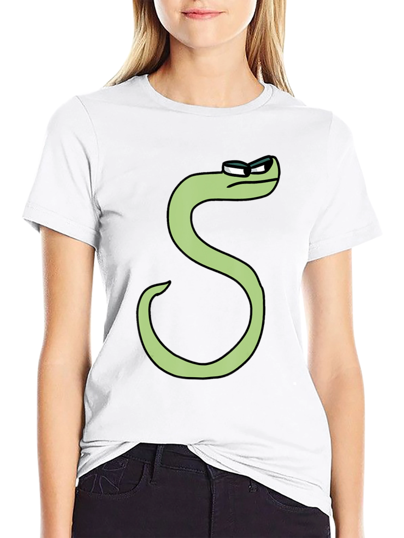 Cool S Character T-Shirt - Black Cotton Tee