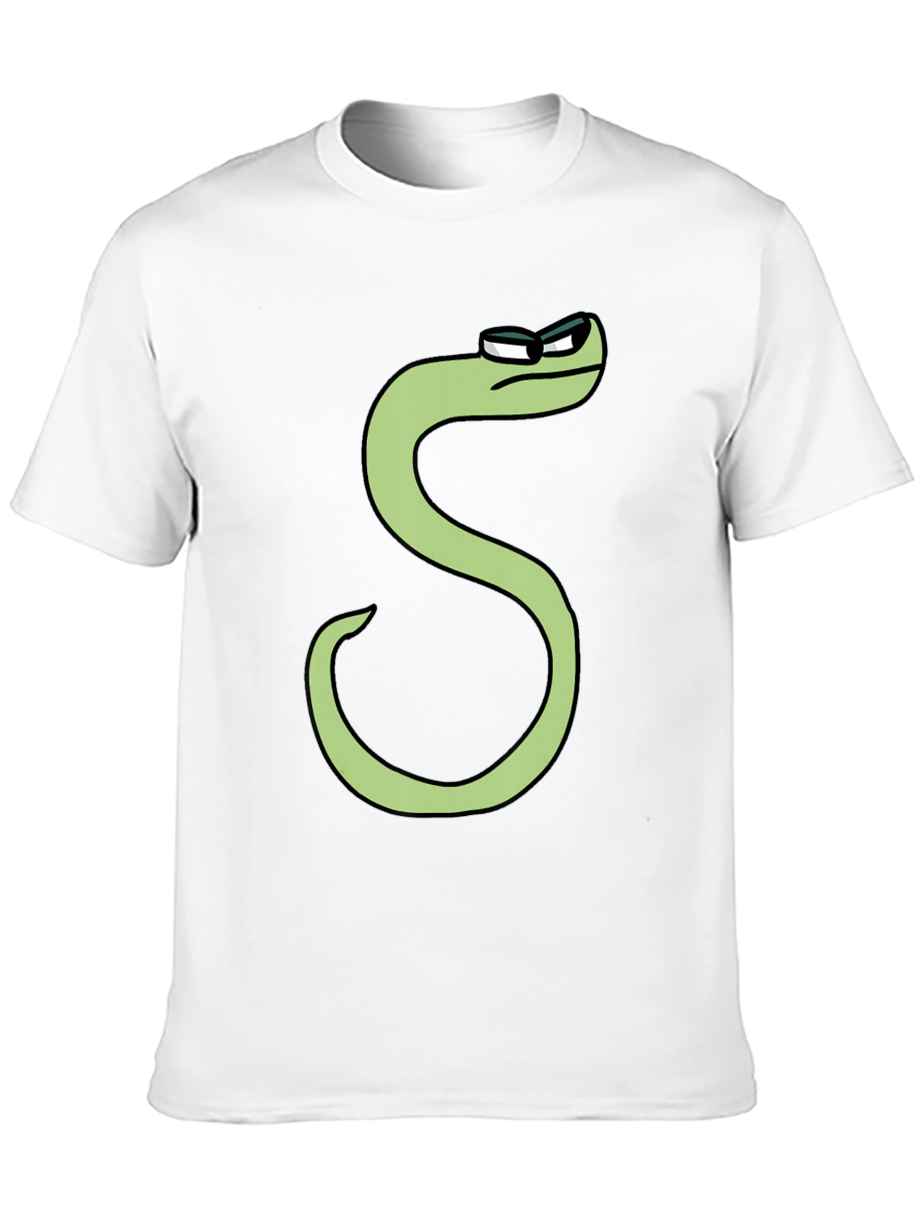 Cool S Character T-Shirt - Black Cotton Tee