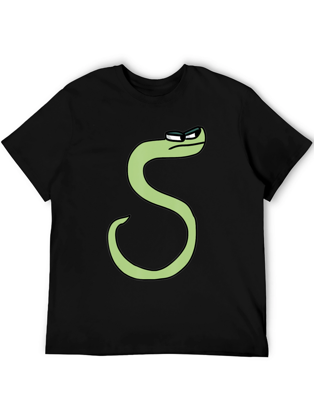 Cool S Character T-Shirt - Black Cotton Tee