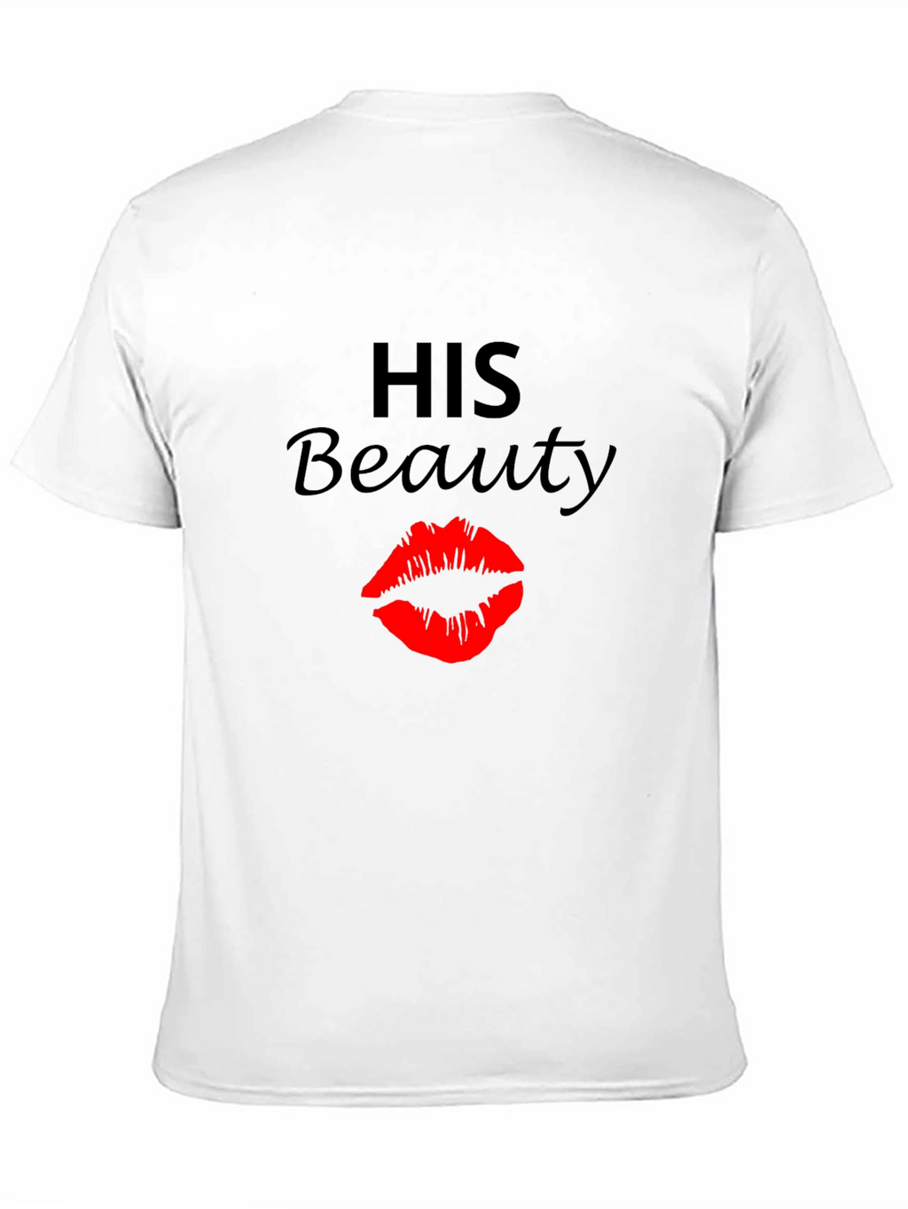 His Beauty Graphic Tee - Black Crew Neck
