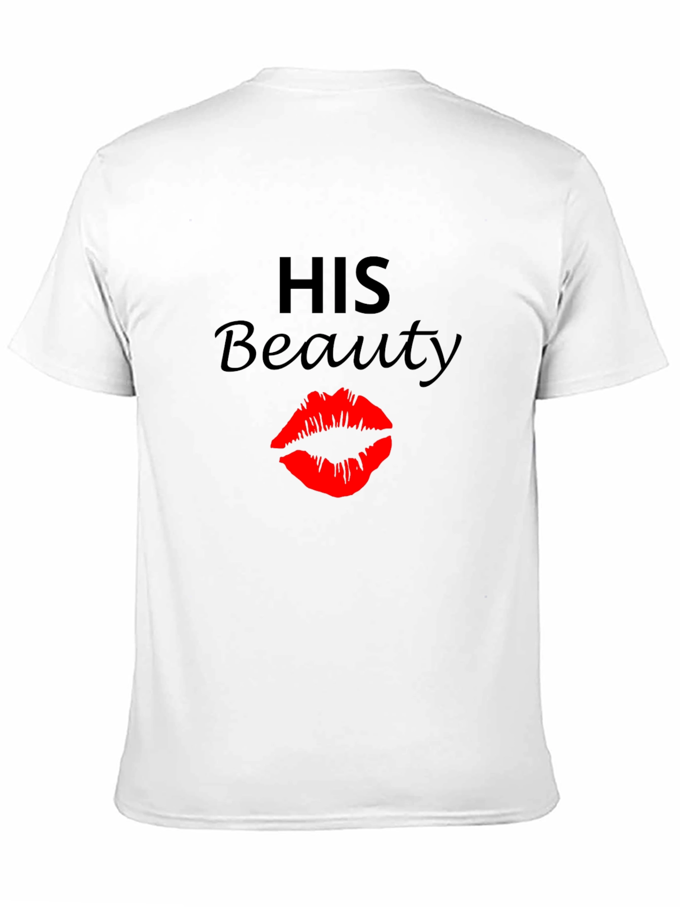 His Beauty Graphic Tee - Black Crew Neck