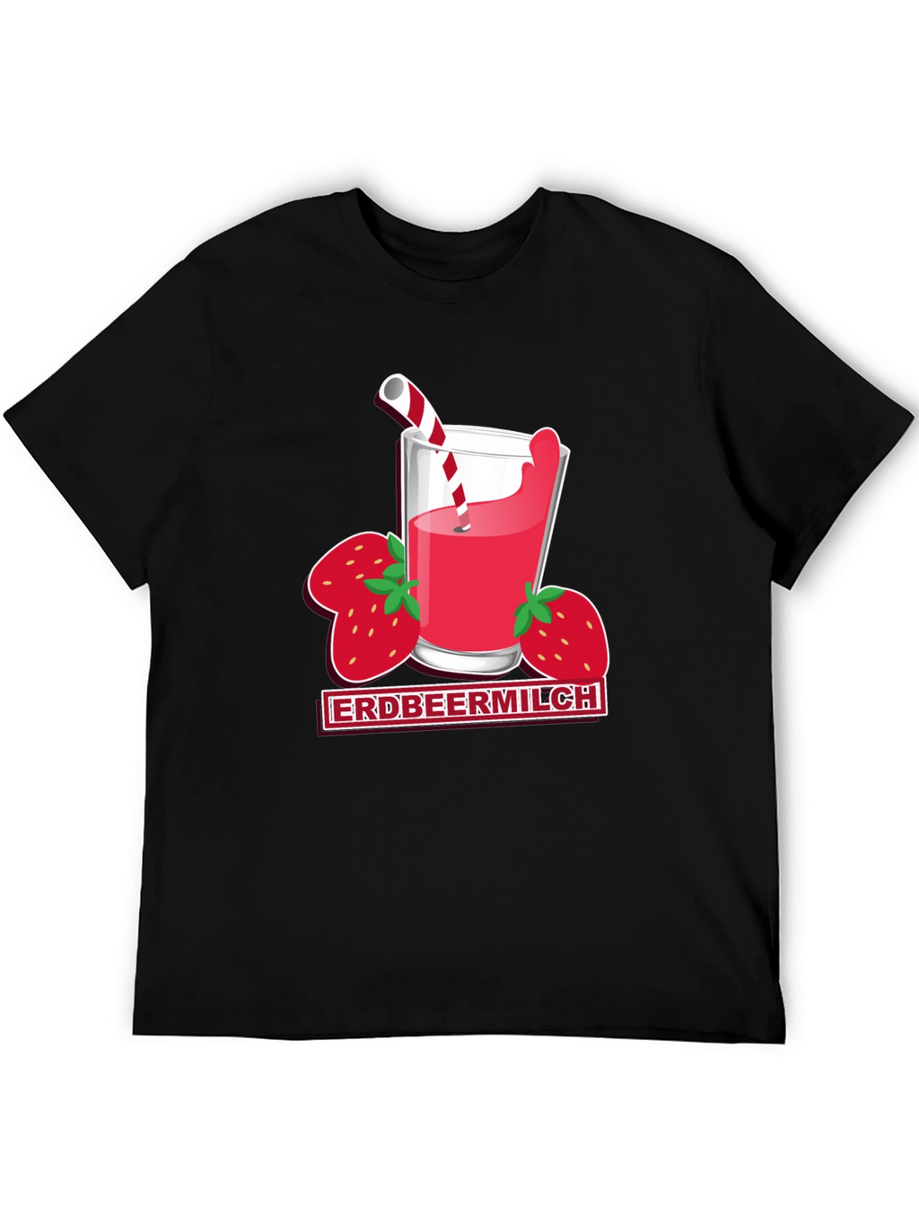 Strawberry Milk T-Shirt - Unique Graphic Tee