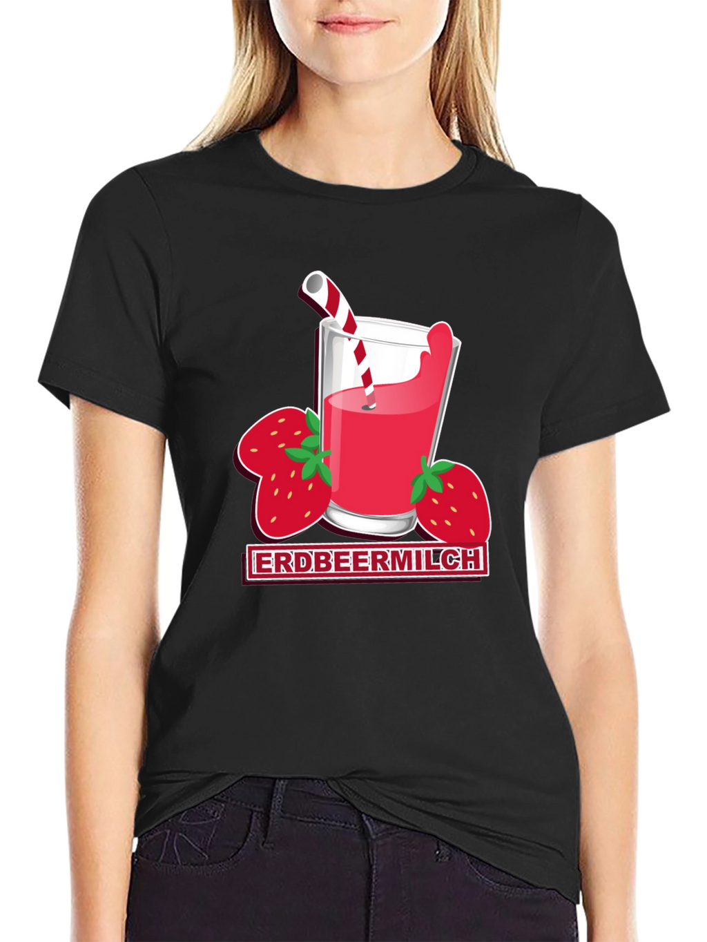 Strawberry Milk T-Shirt - Unique Graphic Tee