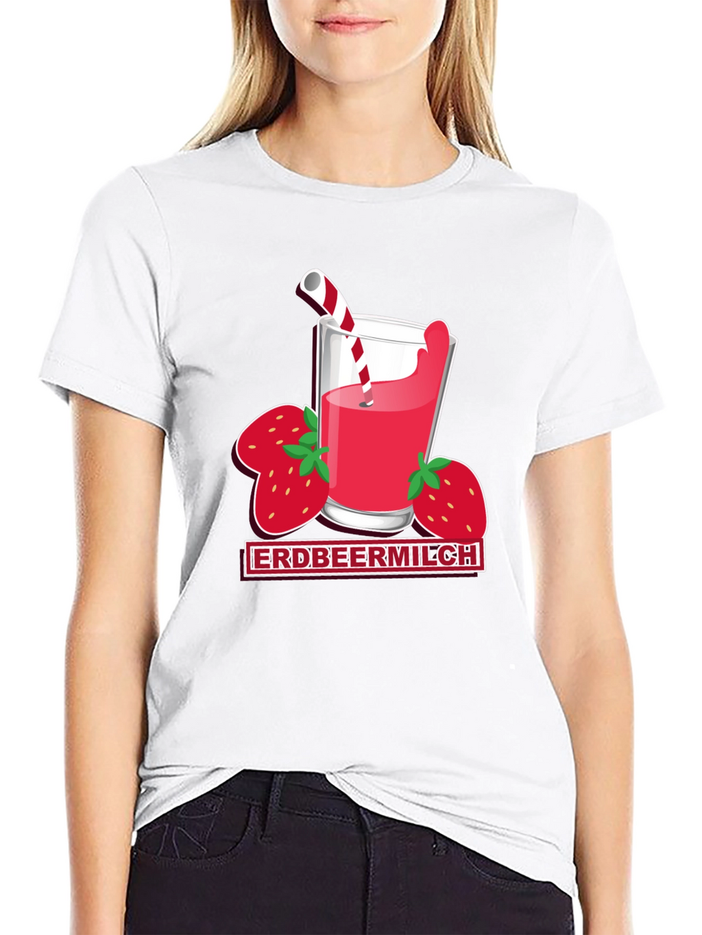 Strawberry Milk T-Shirt - Unique Graphic Tee