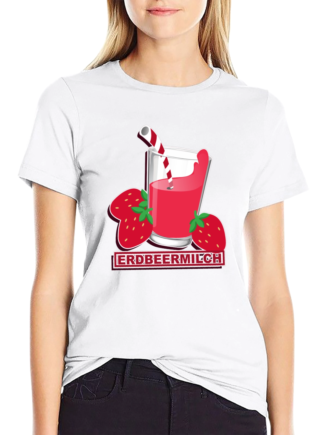 Strawberry Milk T-Shirt - Unique Graphic Tee