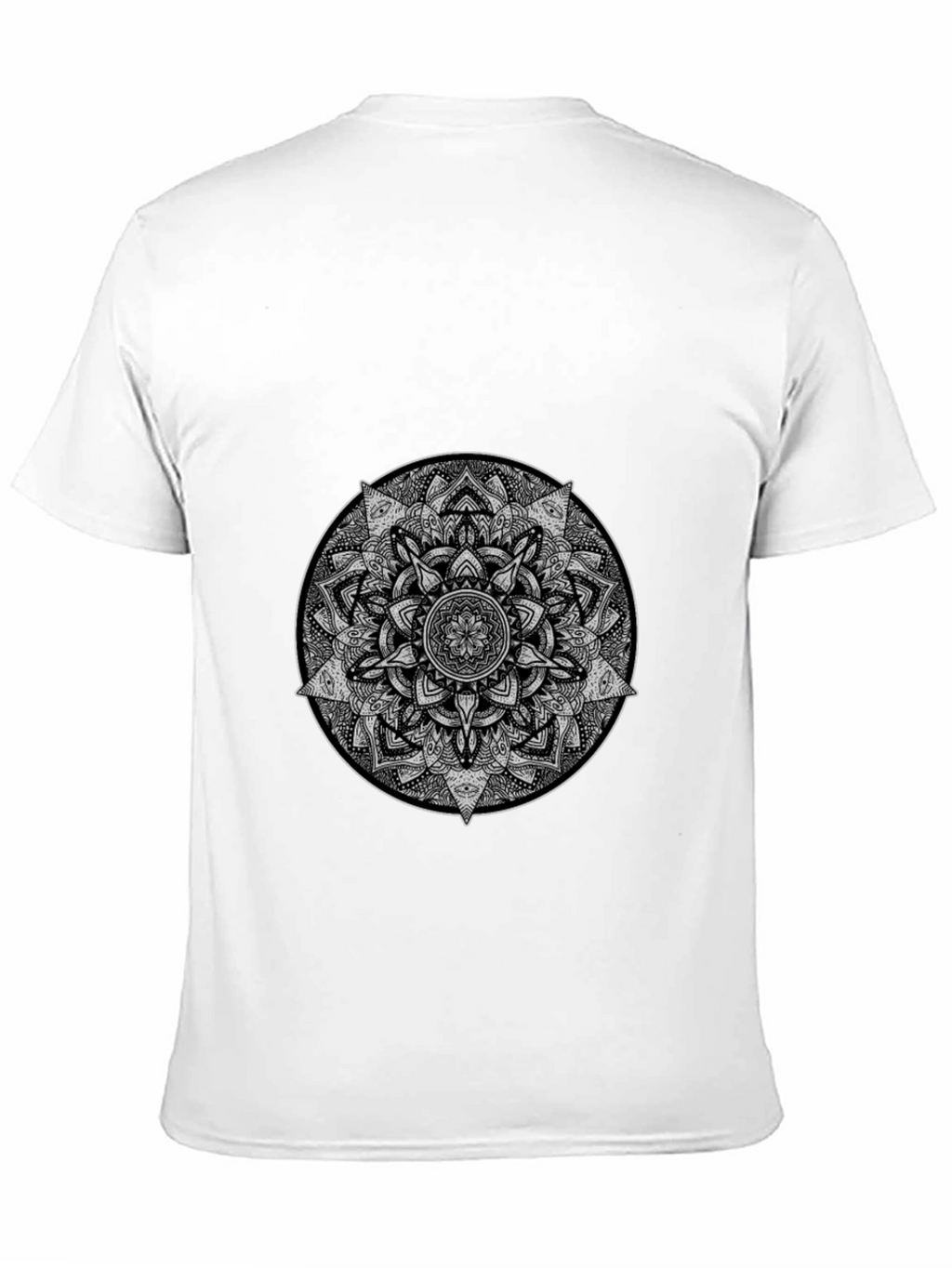 Mandala Graphic Print T-Shirt - Stylish Cotton Blend Tee