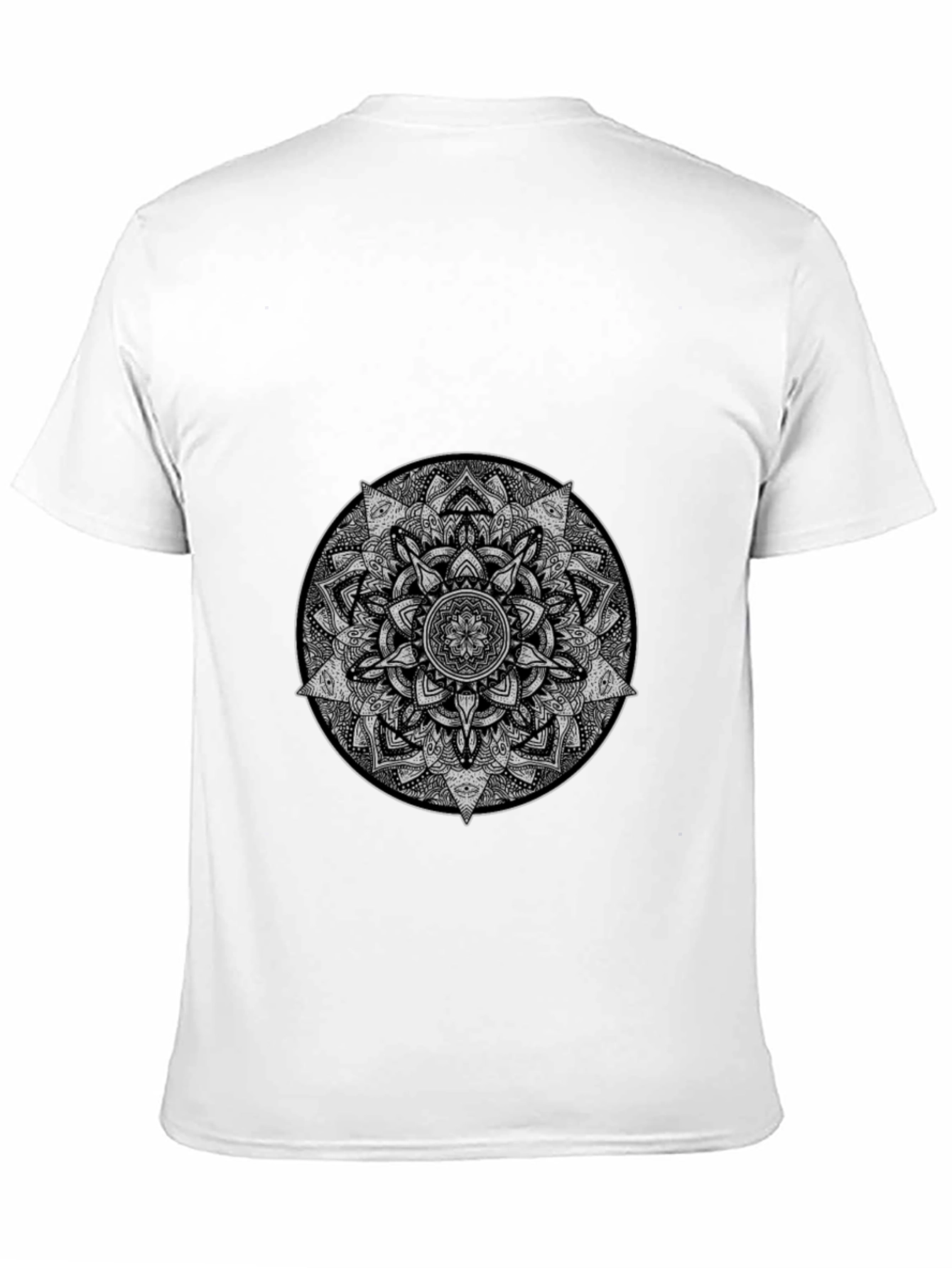 Mandala Graphic Print T-Shirt - Stylish Cotton Blend Tee