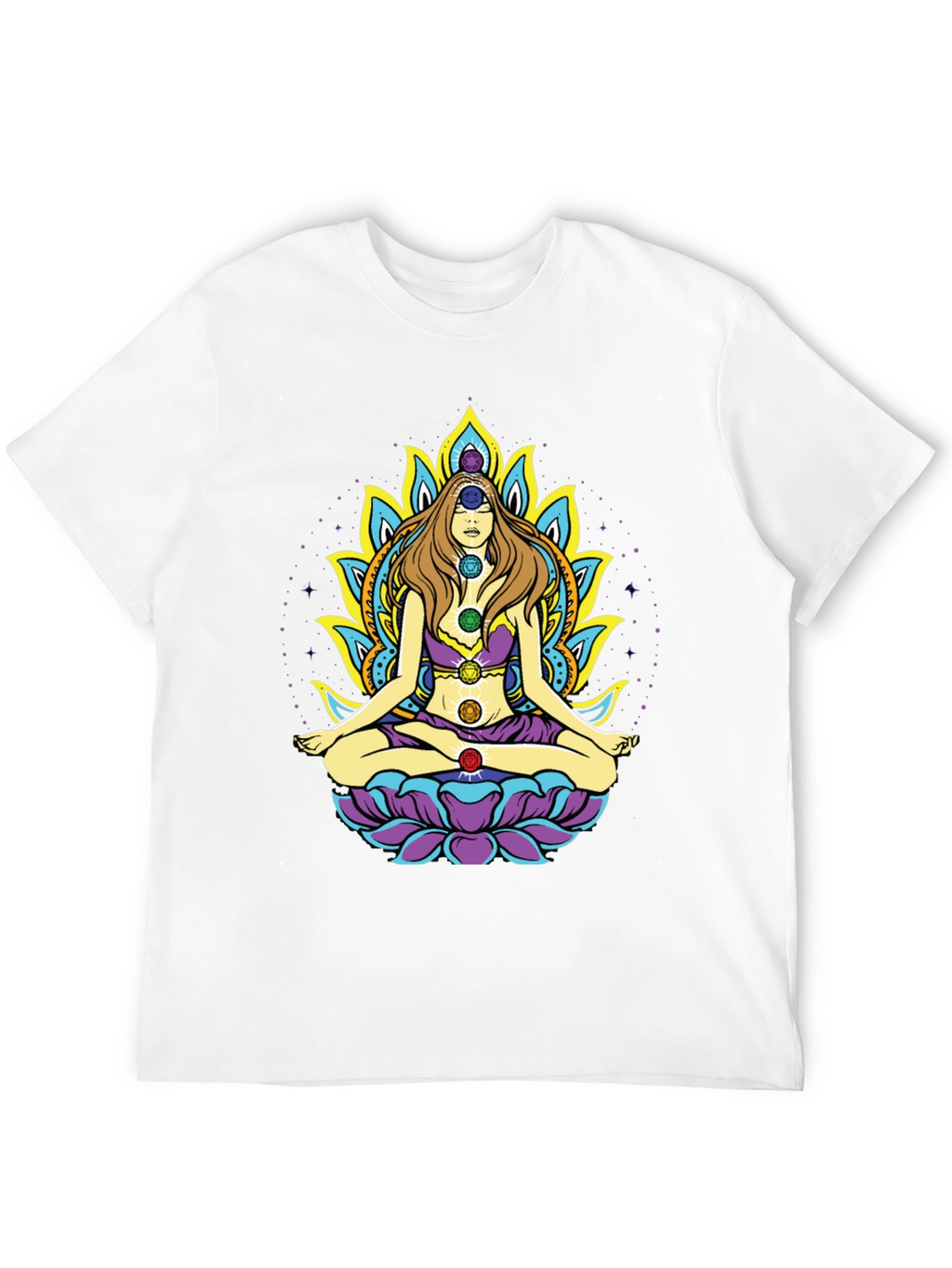 Chakra Meditation T-Shirt - Spiritual Design