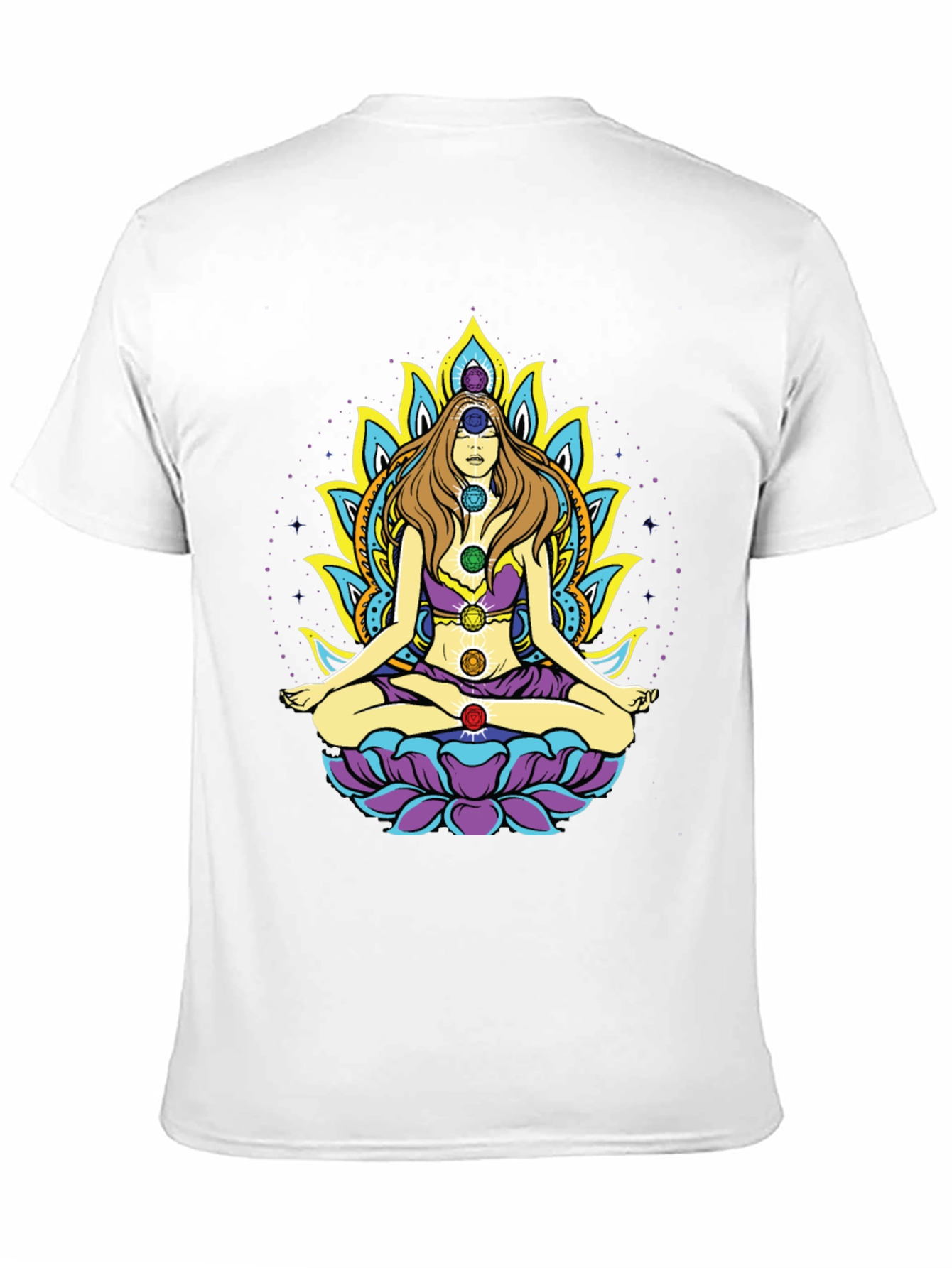 Chakra Meditation T-Shirt - Spiritual Design