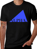 Alpha Graphic Tee - Modern Minimalist Design