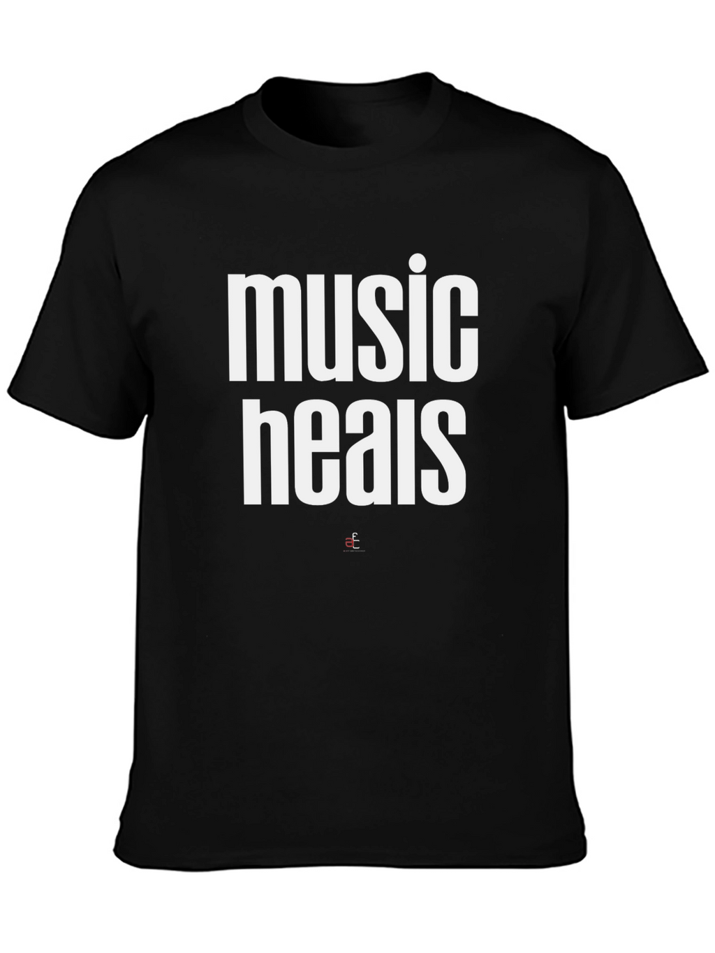Music Heals Graphic Tee - Black