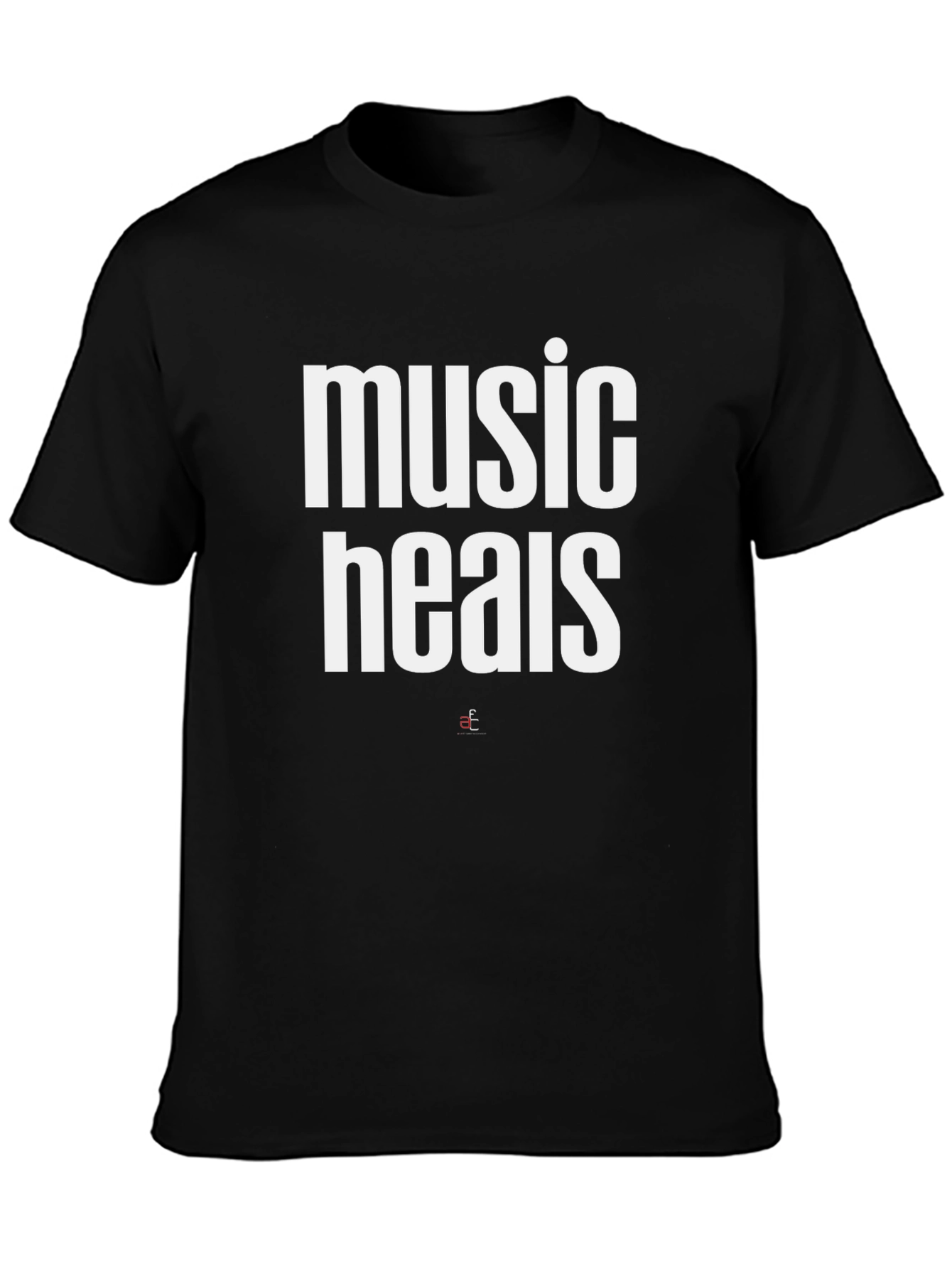 Music Heals Graphic Tee - Black