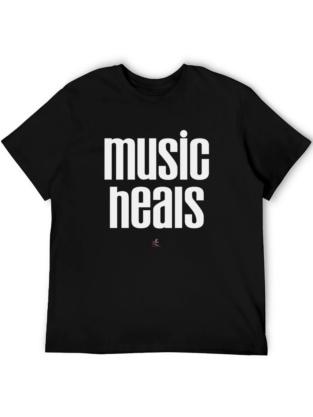 Music Heals Graphic Tee - Black