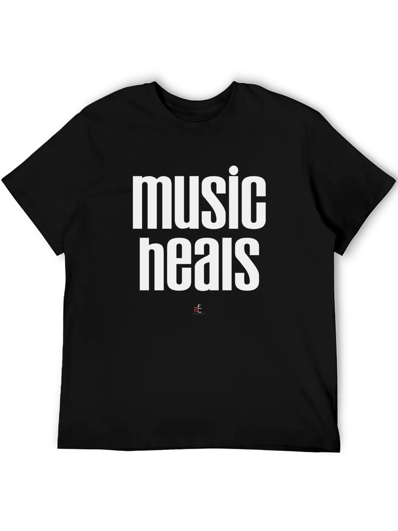 Music Heals Graphic Tee - Black