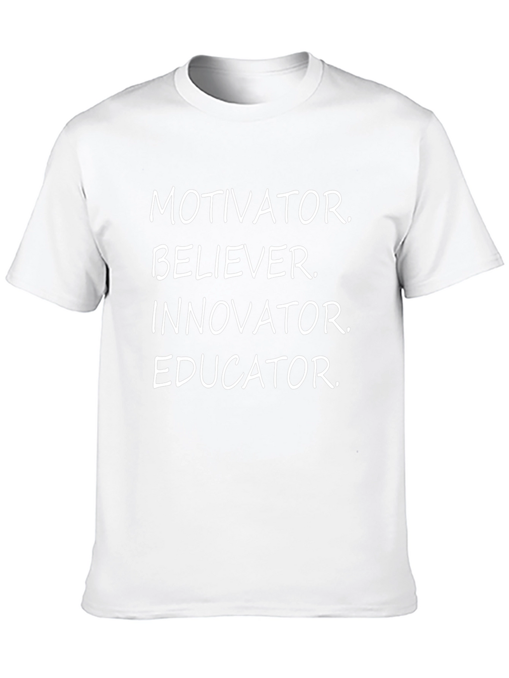 Motivator Believer Innovator Educator Black T-Shirt
