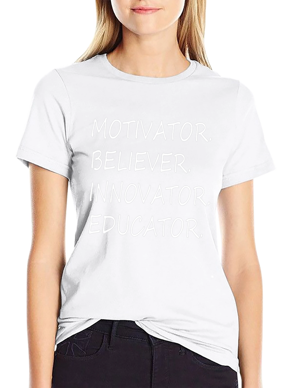 Motivator Believer Innovator Educator Black T-Shirt