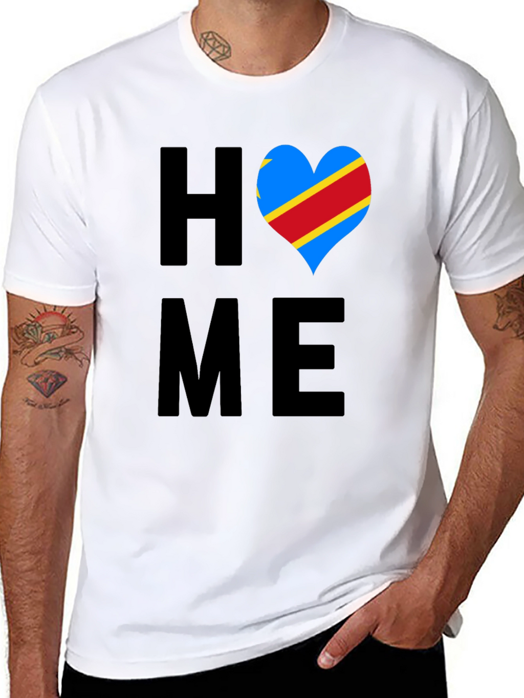 HOME Congo Heart Flag T-Shirt