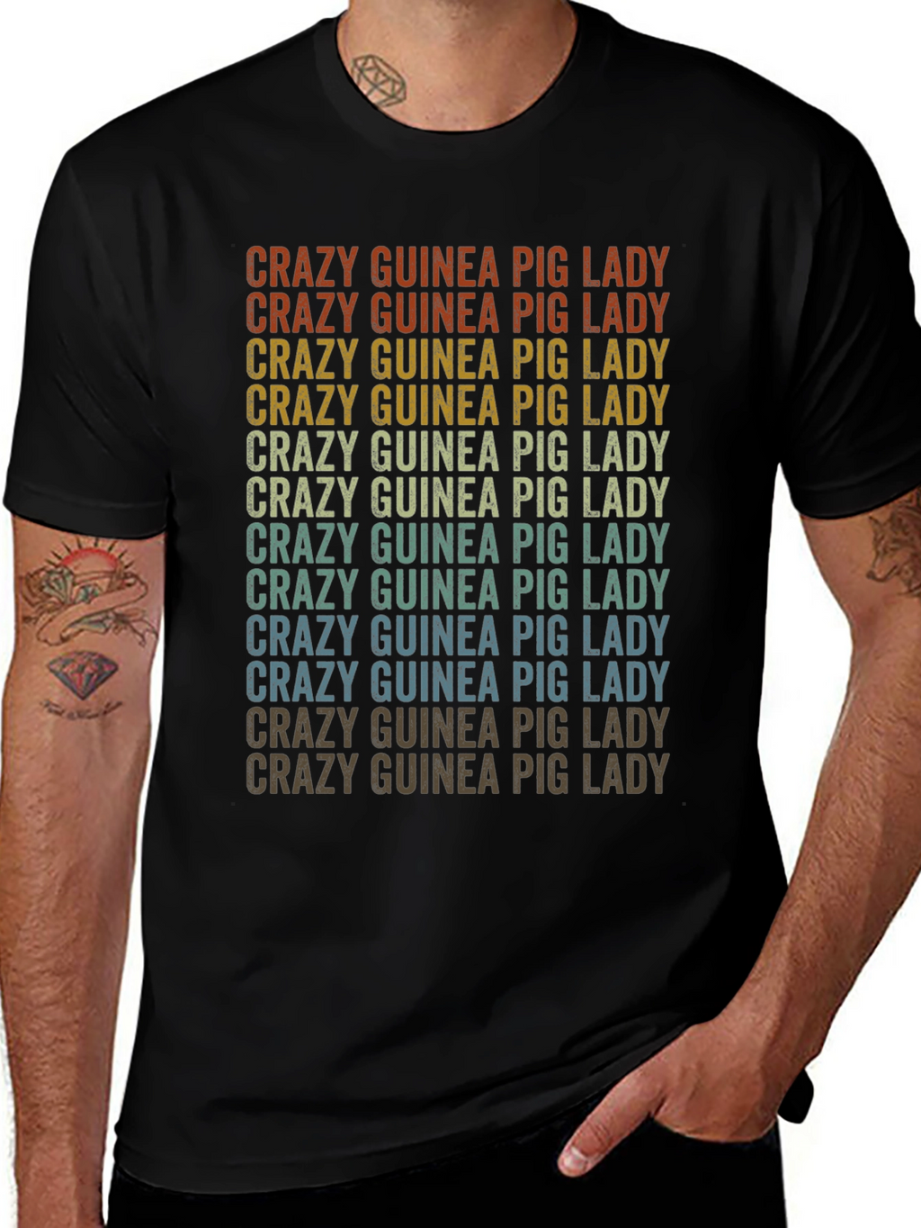 Crazy Guinea Pig Lady Graphic Tee