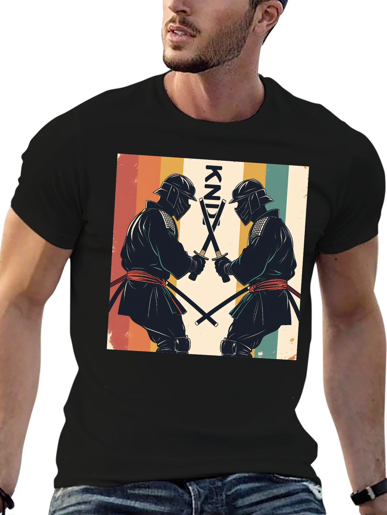 Retro Ninja Swords T-Shirt