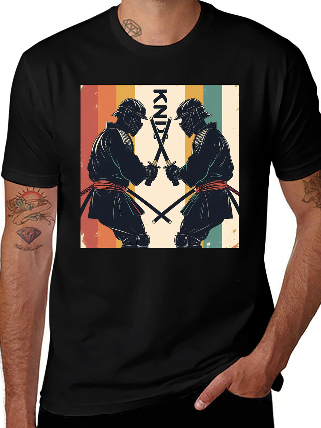 Retro Ninja Swords T-Shirt