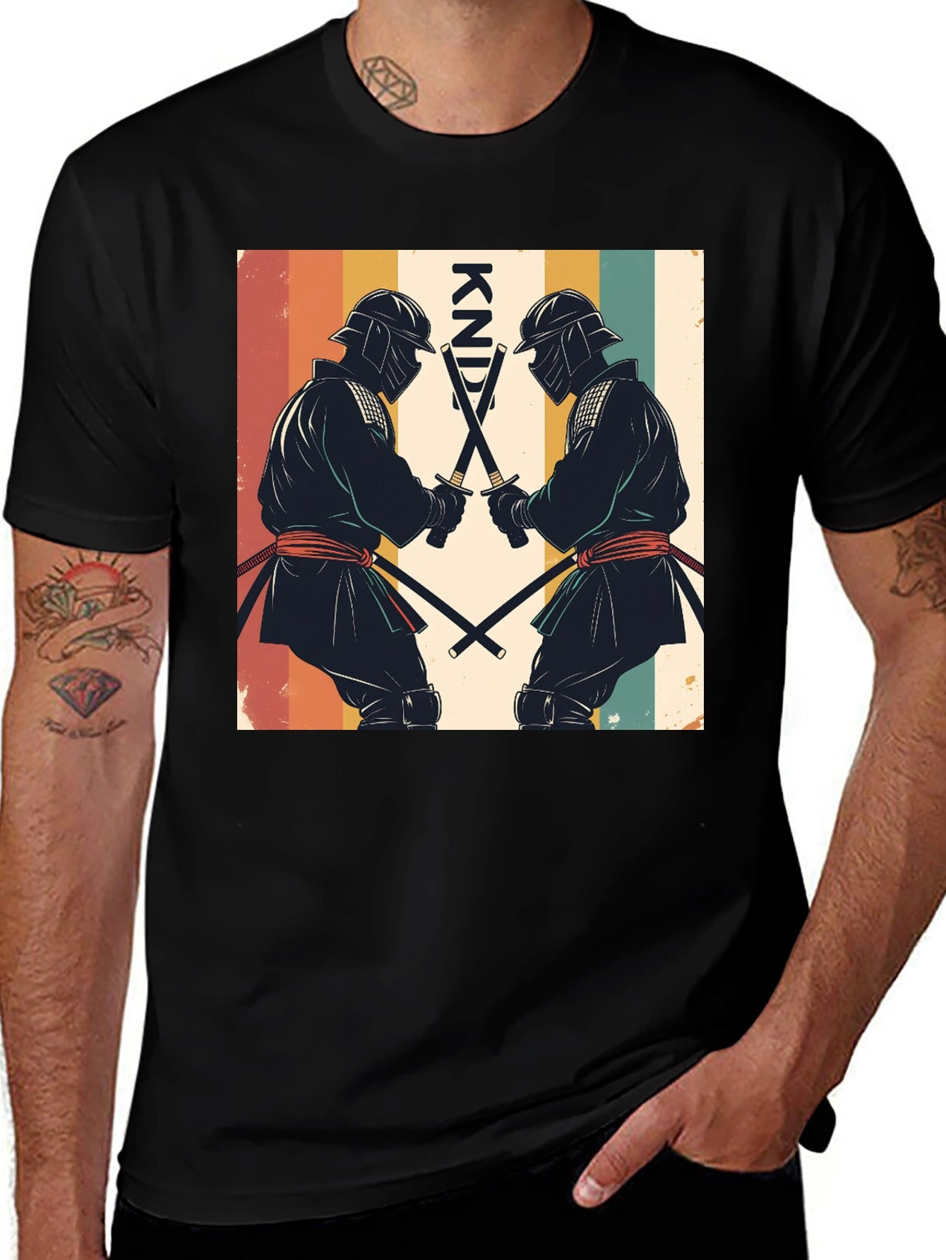 Retro Ninja Swords T-Shirt