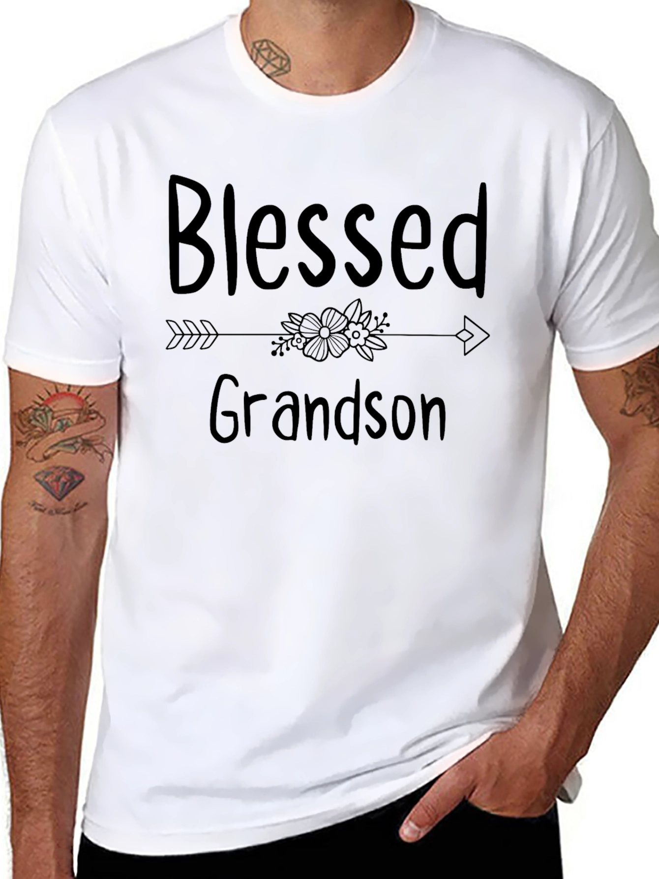 Blessed Grandson Graphic T-Shirt