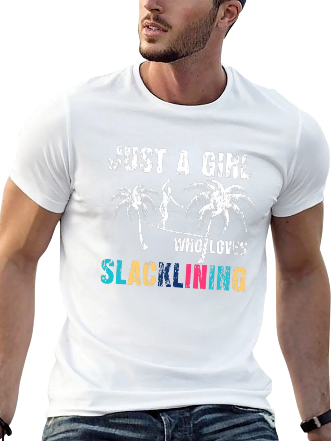 Just a Girl Who Loves Slacklining T-Shirt