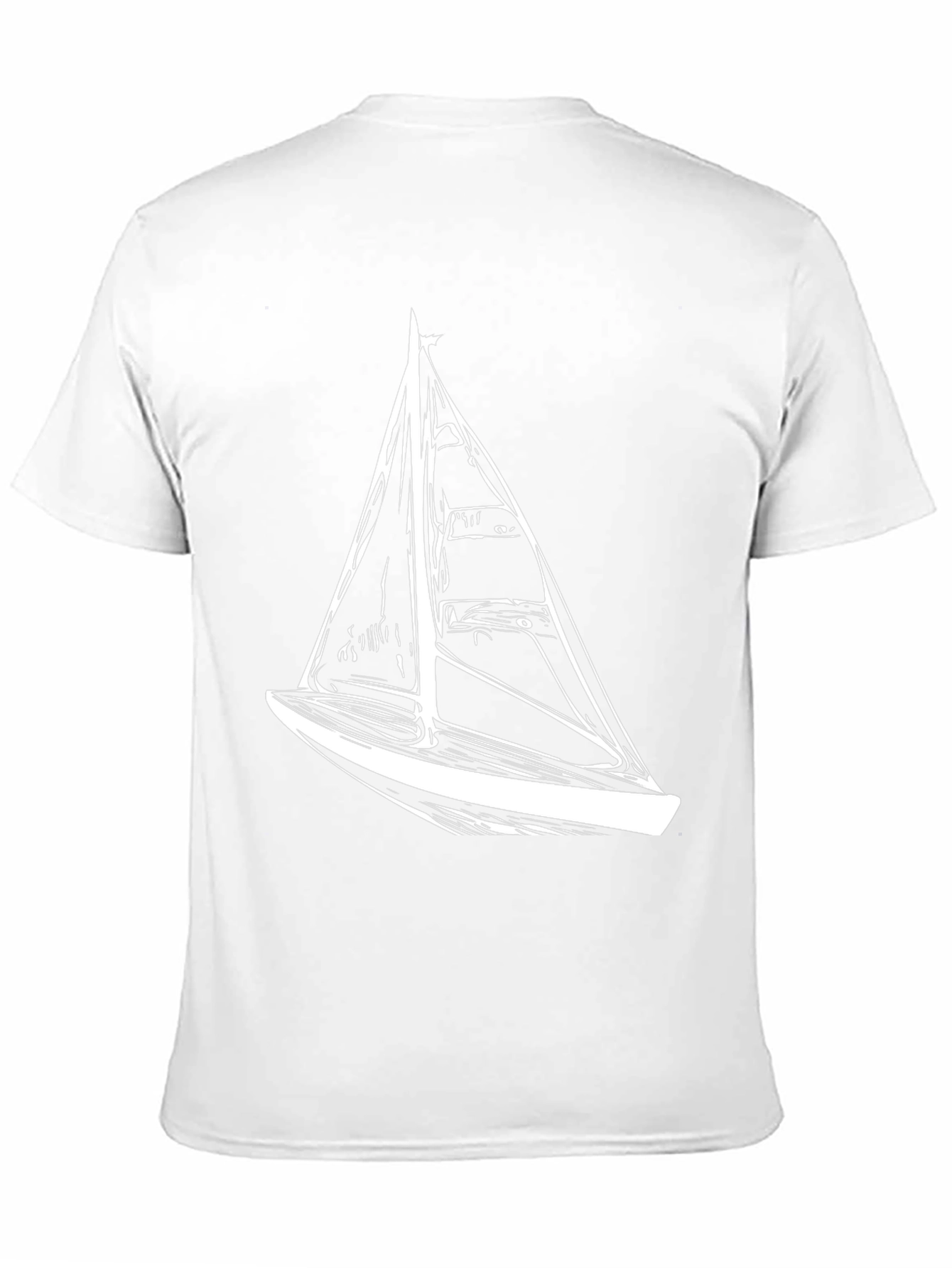 Sailboat Graphic Tee - Nautical Style Black