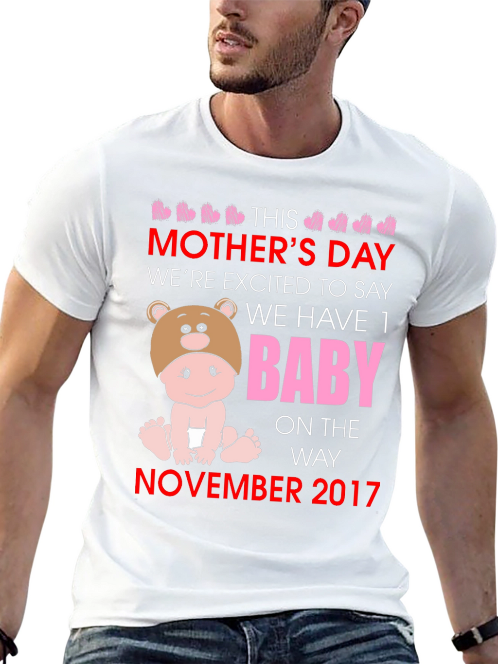 Mothers Day Baby Announcement T-Shirt
