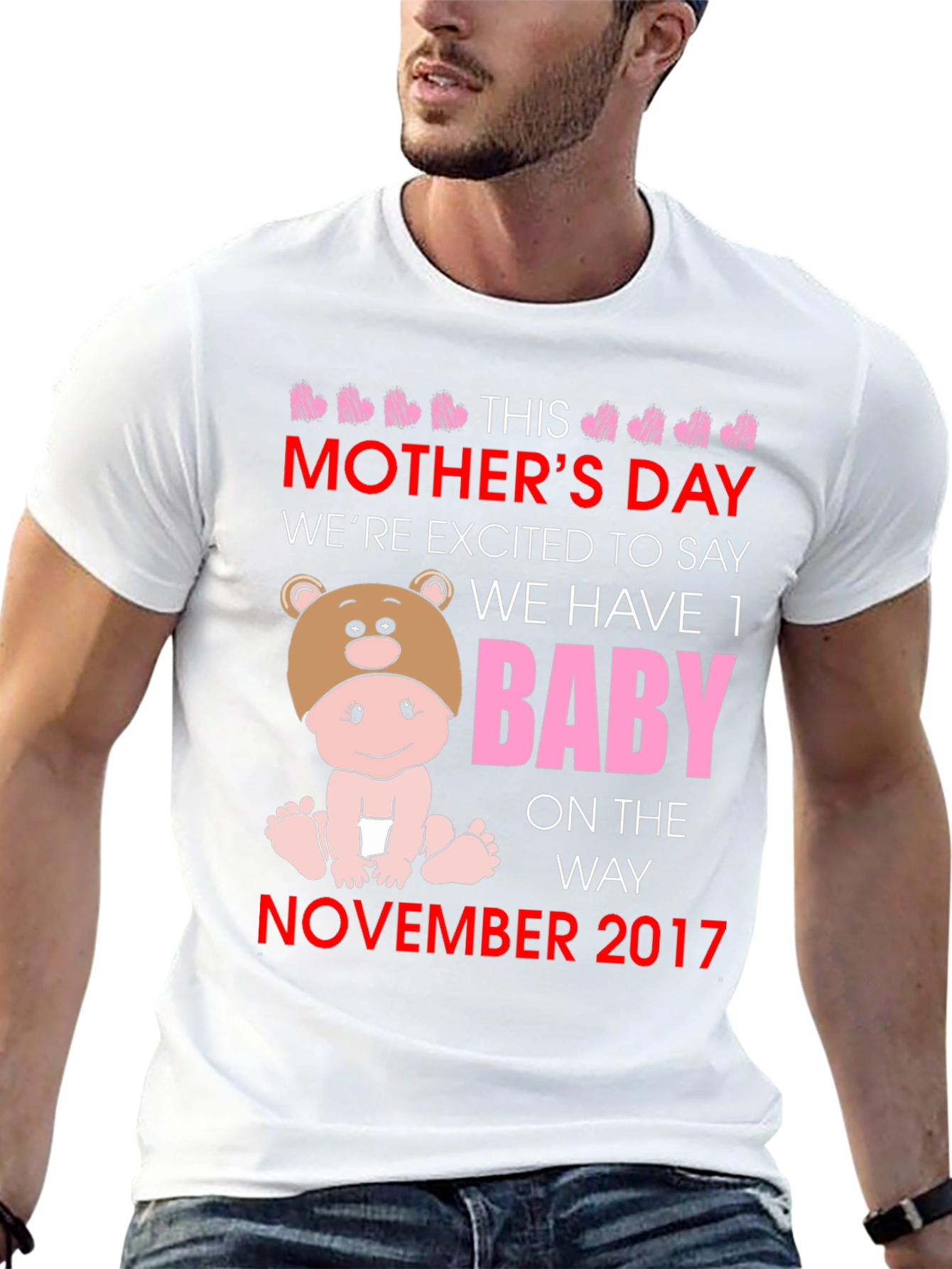 Mothers Day Baby Announcement T-Shirt