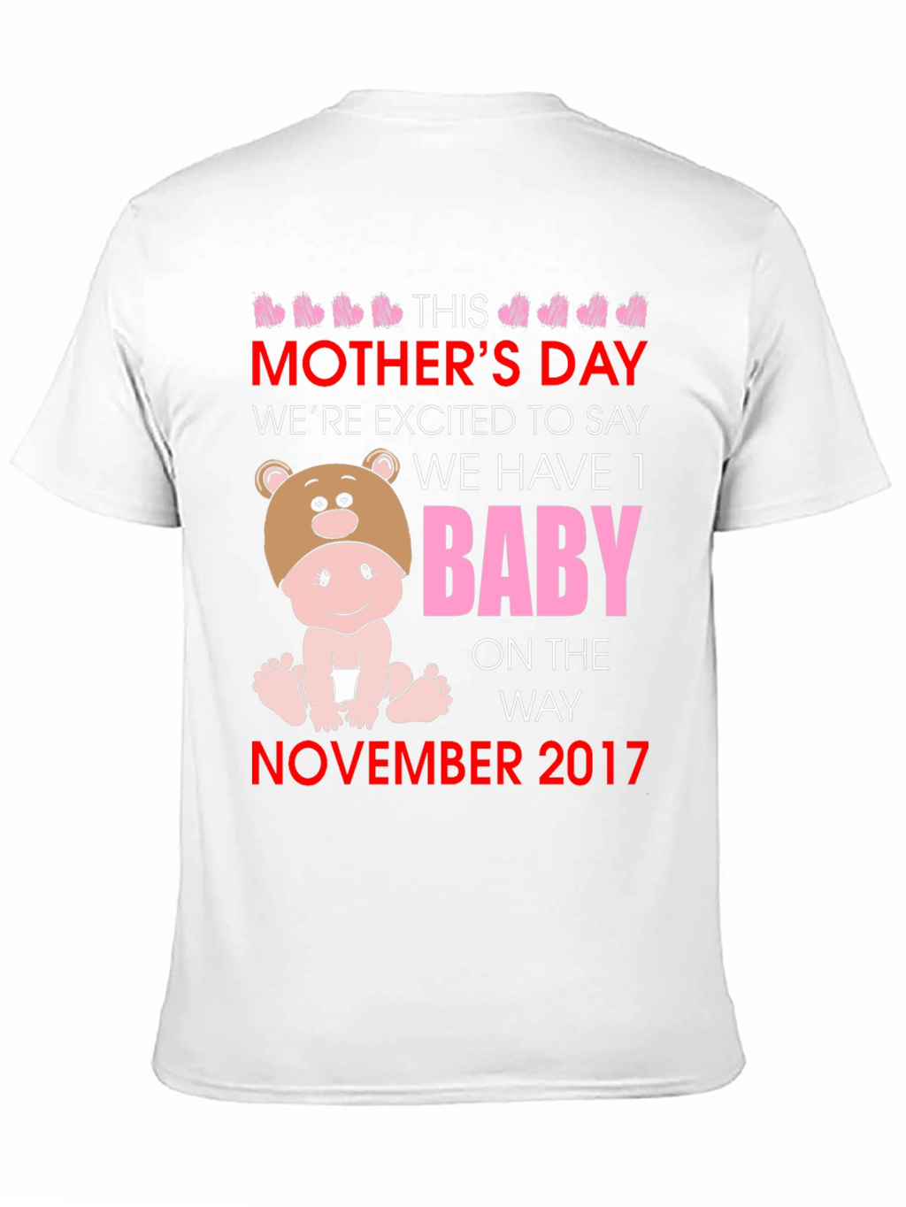 Mothers Day Baby Announcement T-Shirt