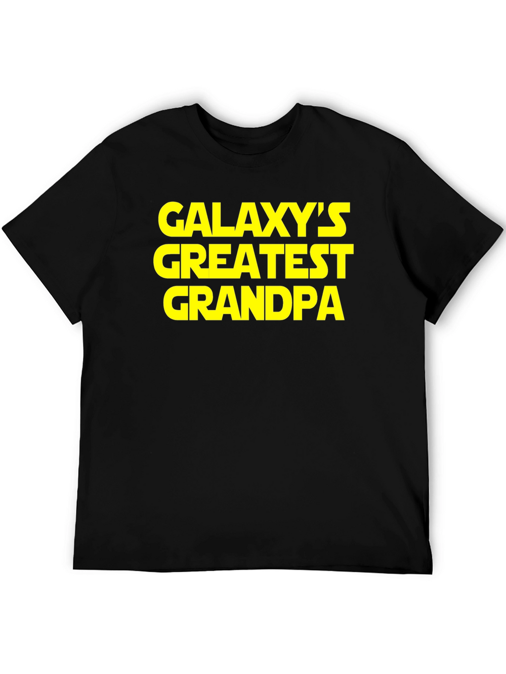 Galaxys Greatest Grandpa Black T-Shirt