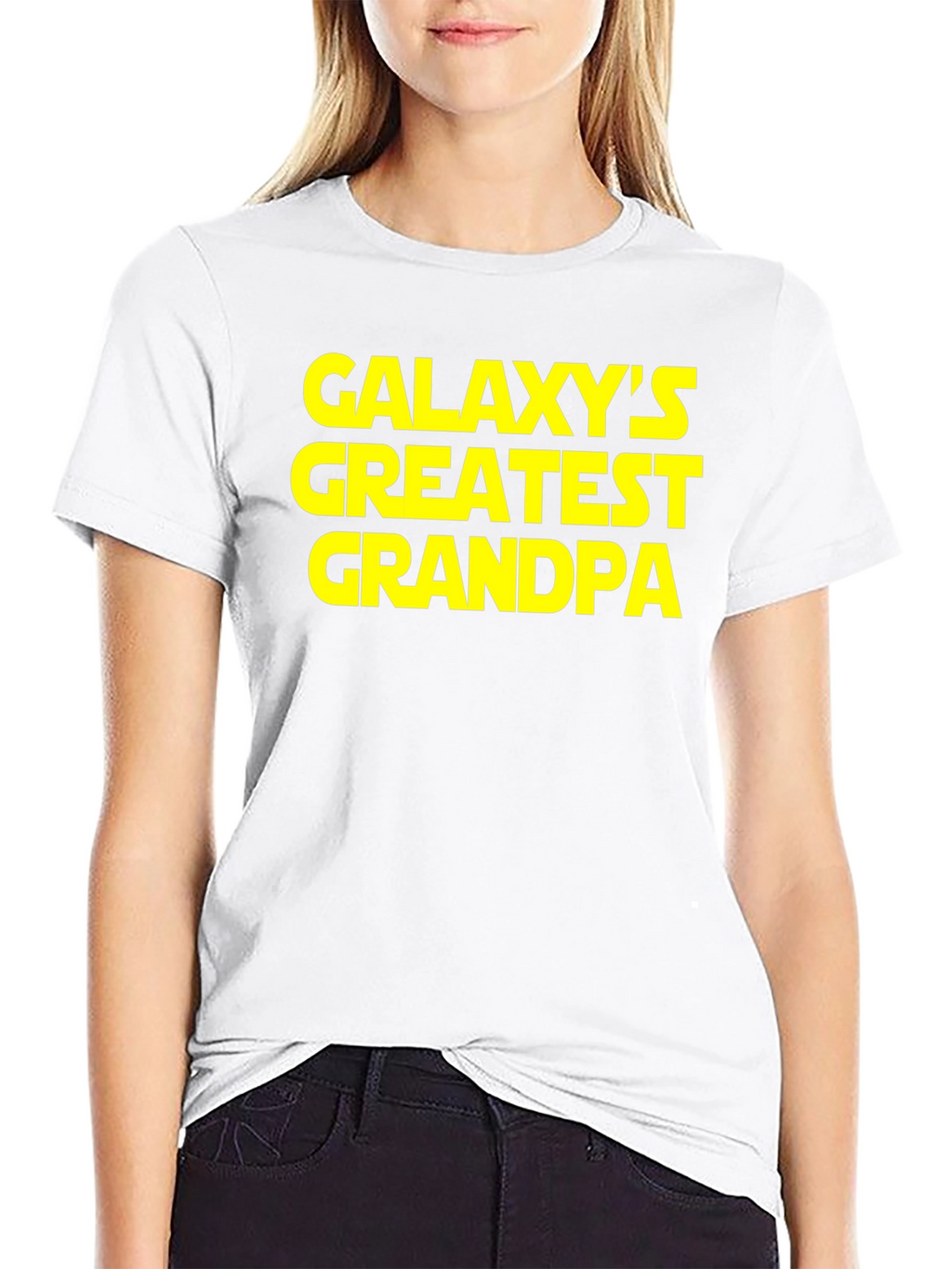 Galaxys Greatest Grandpa Black T-Shirt
