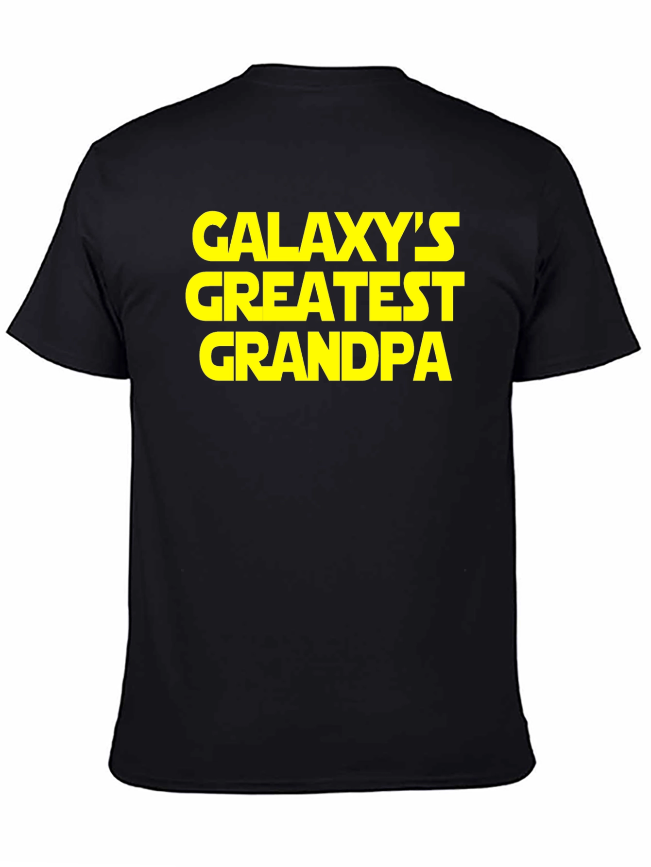 Galaxys Greatest Grandpa Black T-Shirt