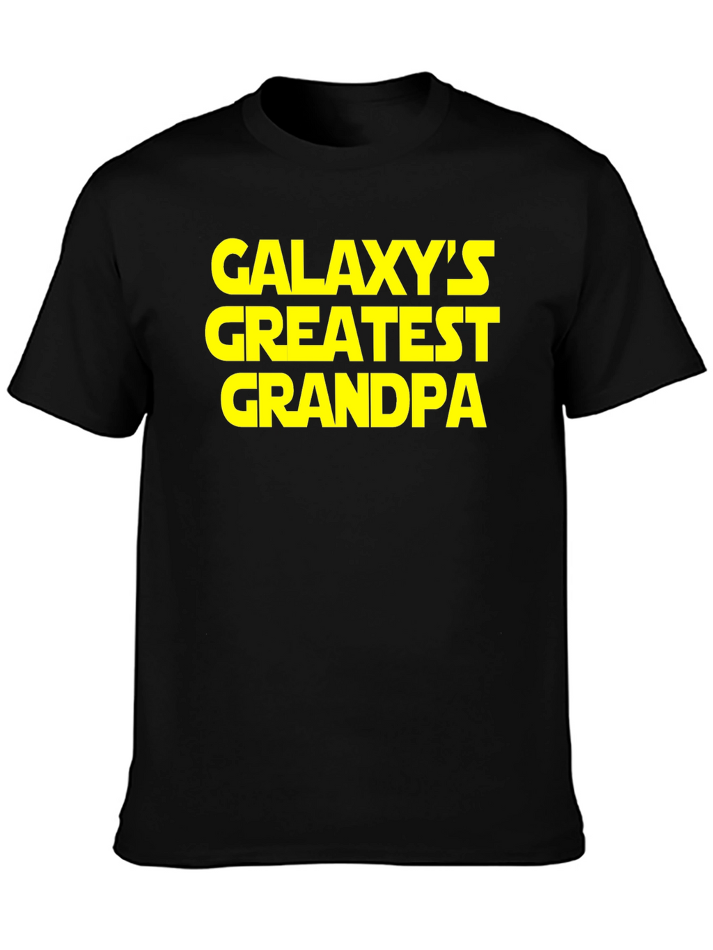 Galaxys Greatest Grandpa Black T-Shirt