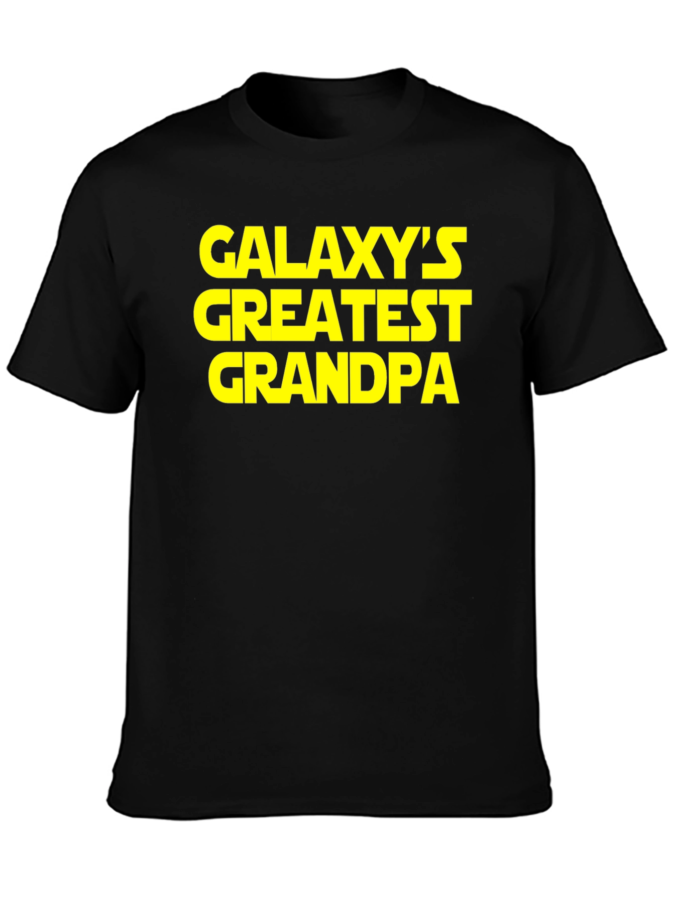 Galaxys Greatest Grandpa Black T-Shirt