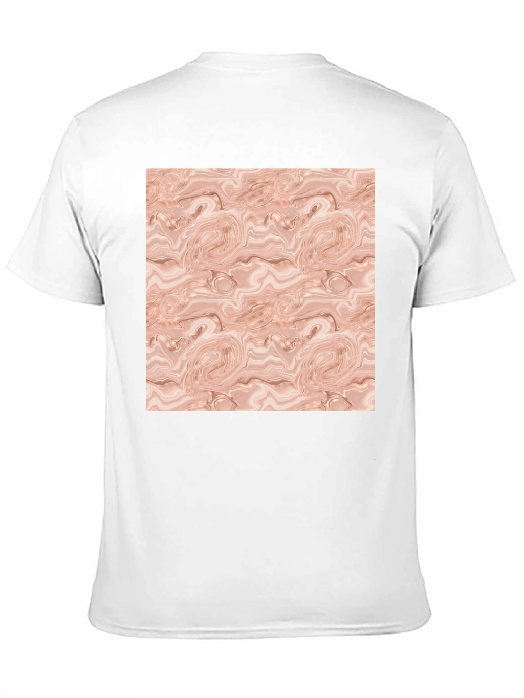 Abstract Swirl Pattern Black T-Shirt