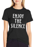 Enjoy The Silence Graphic Tee - Black