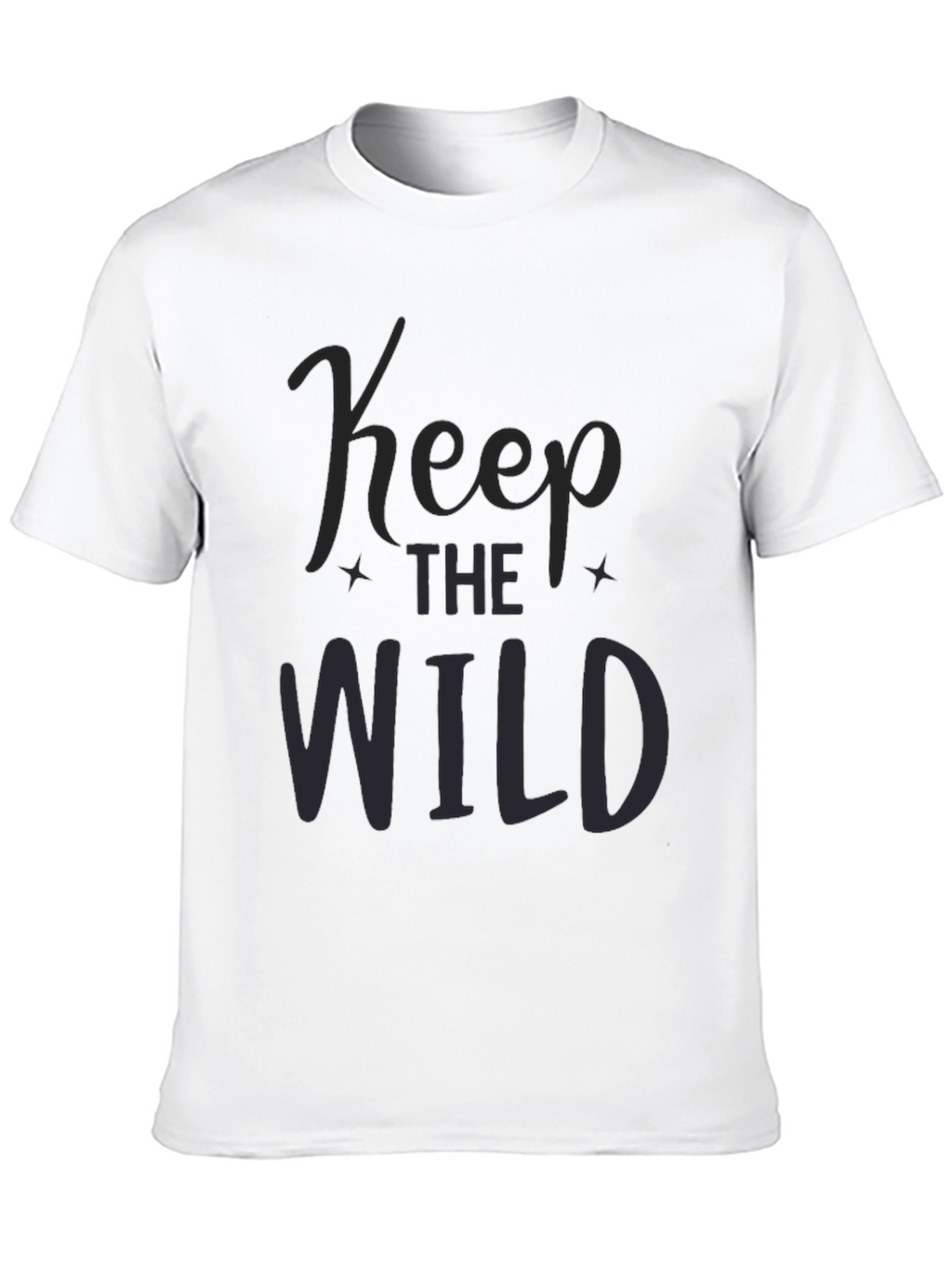 Keep the Wild Black Graphic Tee for Men