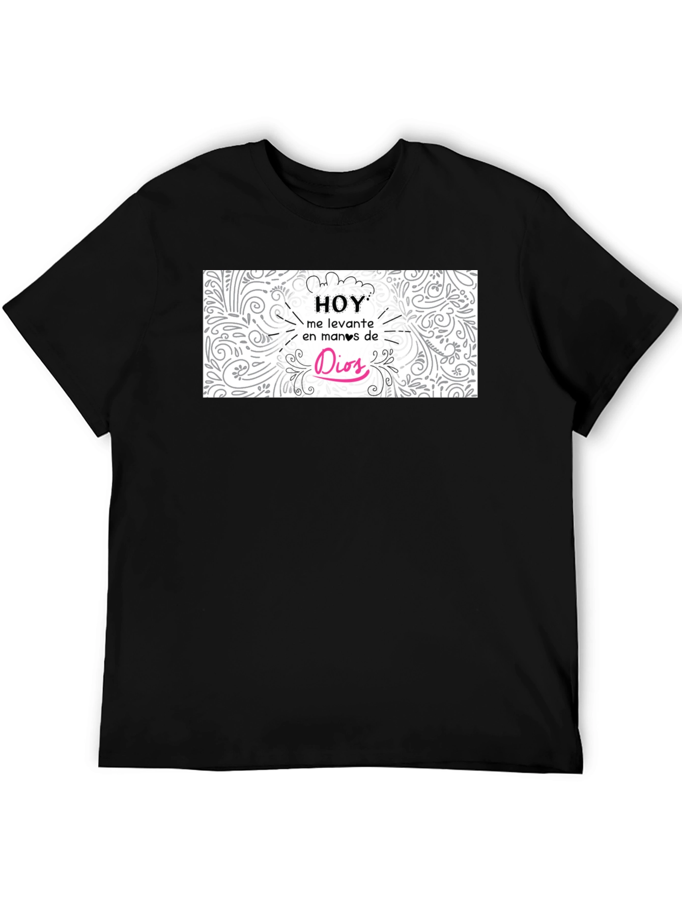 Hoy En Manos De Dios Black T-Shirt