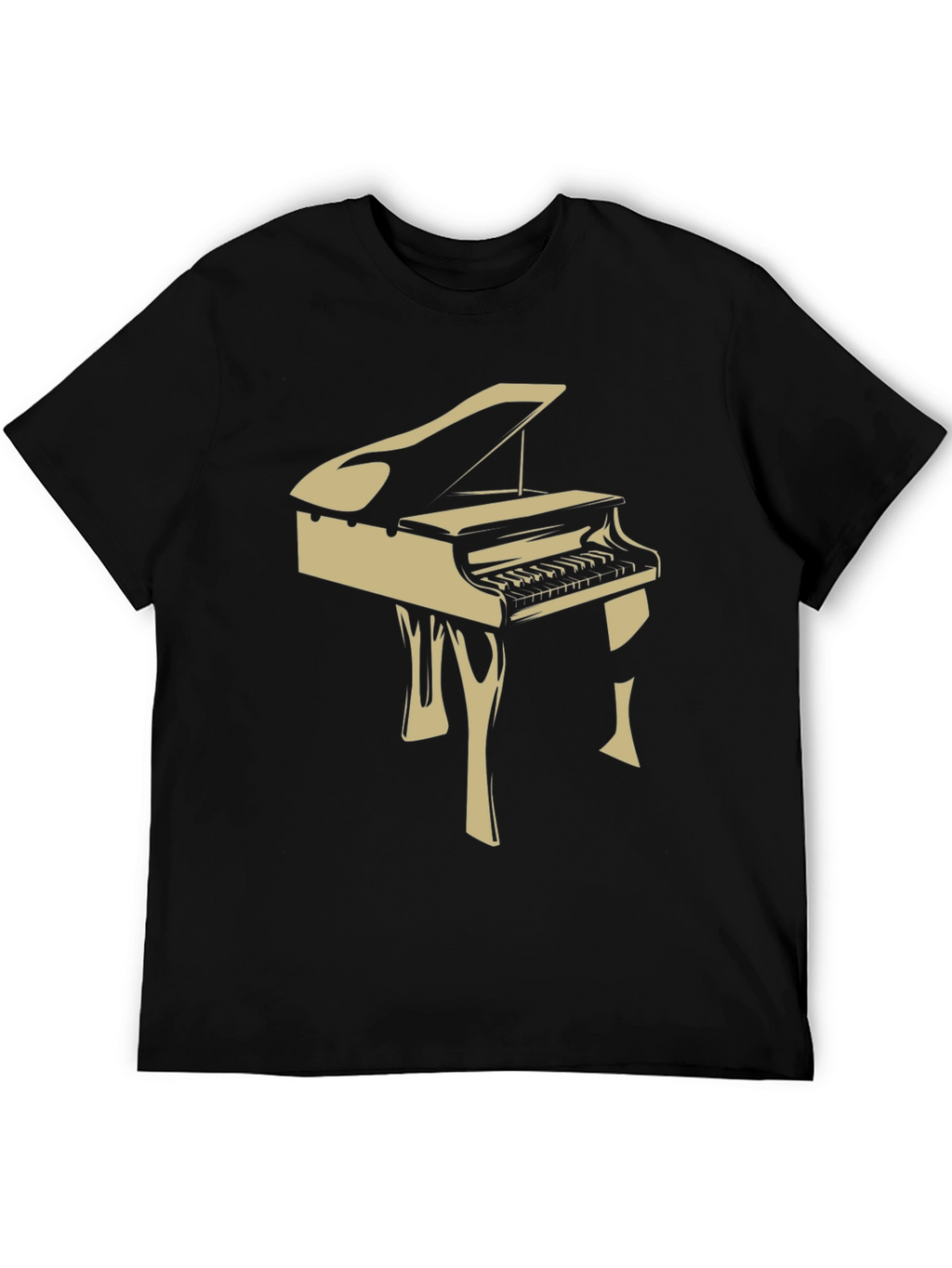 Piano Graphic Tee - Music Lover T-Shirt